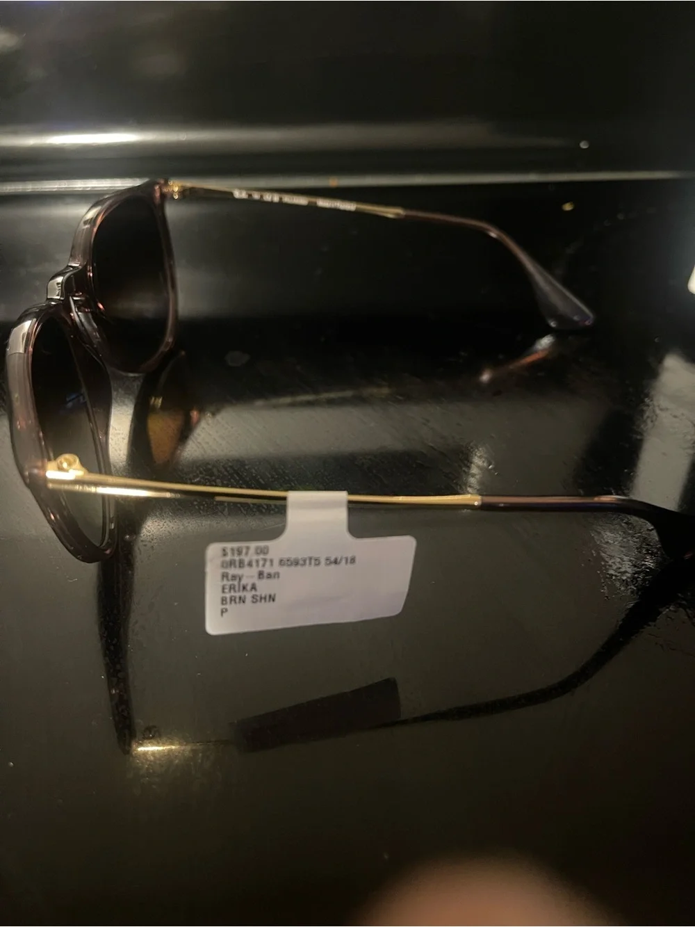 Ray-Ban Purple-Brown Gradient Sunglasses